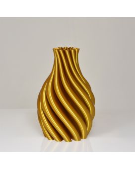 Iris 3D vaas 21x14cm Goud Metallic