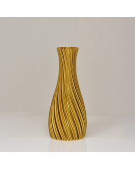 Kalmia 3D vaas 20x9cm Goud Metallic