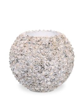 BEACH planter 30x30 cm - white shell