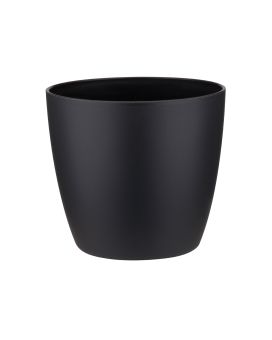 Elho Brussels ronde mini pot 9,5cm zwart