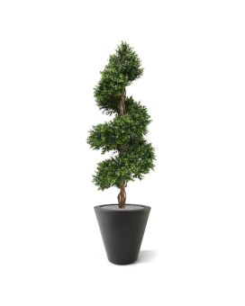 Buxus deluxe spiraal kunstplant 140cm - UV bestendig