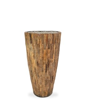 Cemani Wood Vase Small 39 x75 cm