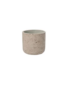 Sierpot Charlie M grijs D18xH17cm