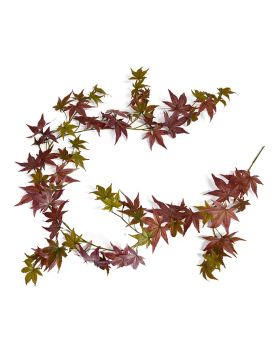 Herfst Maple guirlande kunst hangplant 180cm - burgundy