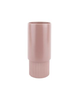 Plantenpot Ribbed High 26x 12 cm - roze