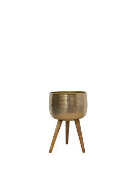 Pot op voet Carly brass D32 H49