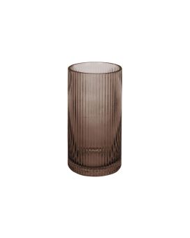 Bloemenvaas Allure Straight 20x 10 cm - chocoladebruin