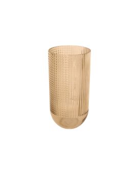 Bloemenvaas Attract groot 30x 15cm - zandbruin